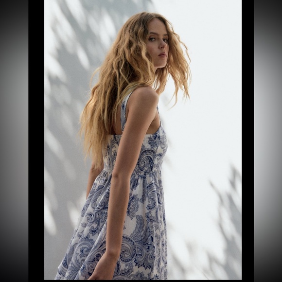 PRINTED SHORT DRESS - Picture 6 of 10